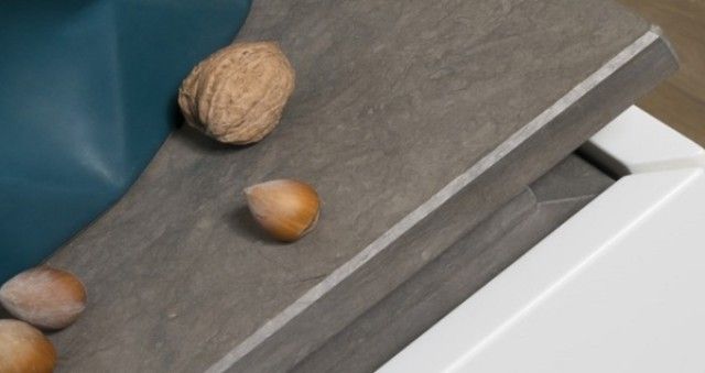 Greeploze keukenkastjes met aardappelen 